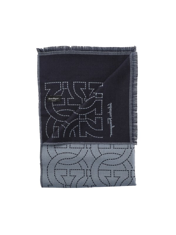 SALVATORE FERRAGAMO: スカーフ online - スカーフ - グレー