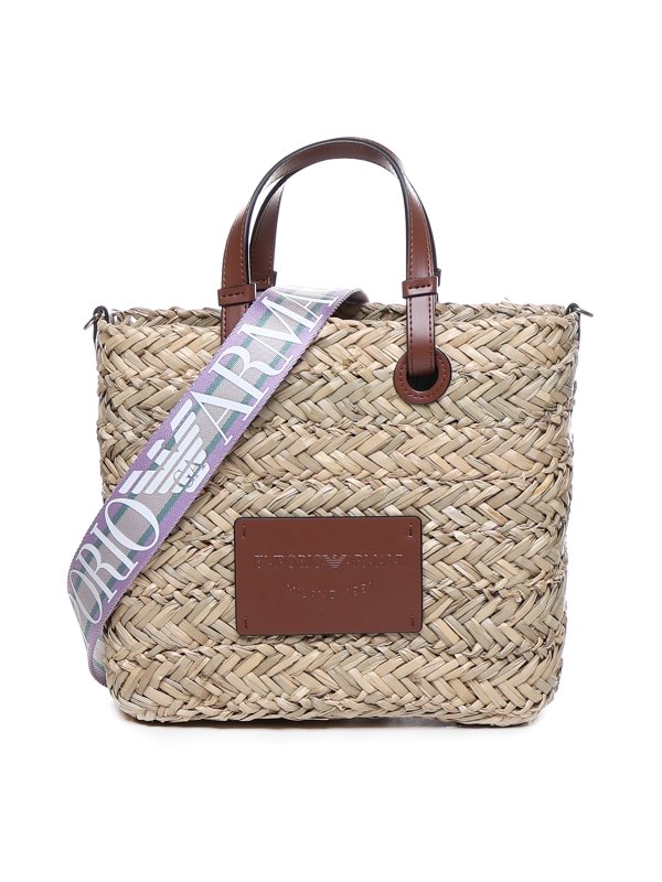 EMPORIO ARMANI: トートバッグ - トートバッグ - ブラウン