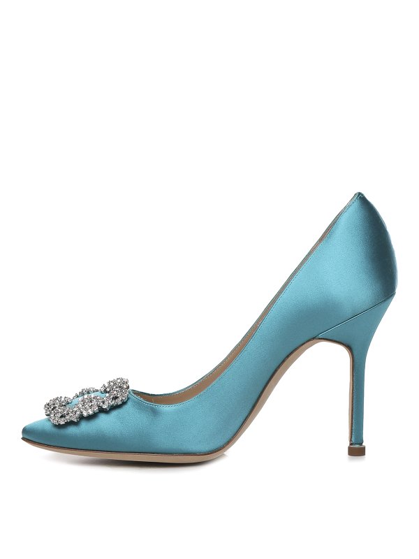 MANOLO BLAHNIK: Escarpins - Chaussures À Talon - Bleu