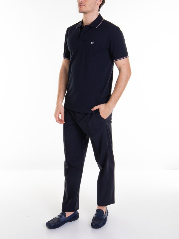 iKRIX EMPORIO ARMANI: ポロシャツ - ポロシャツ - ブルー