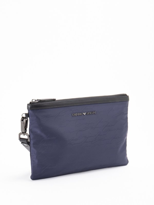 EMPORIO ARMANI: Clutch online - Pochette - Bleu