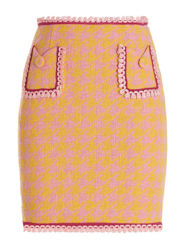 MOSCHINO: ニーレングススカート＆ミディ丈 - 膝丈/ミディスカート - マルチカラー