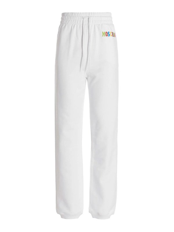 MOSCHINO: tracksuit bottoms - Logo joggers