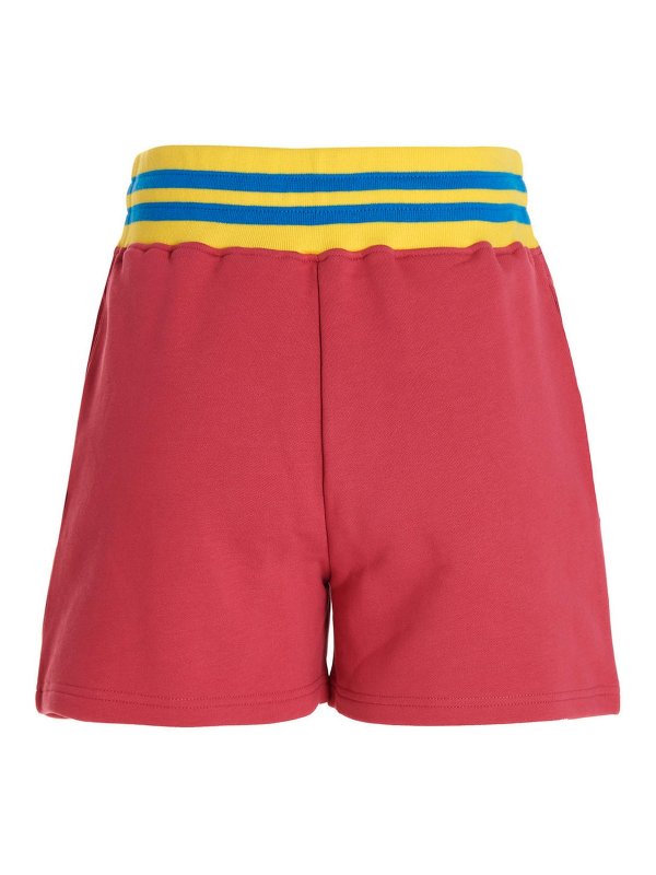 MOSCHINO: Trousers Shorts online - Logo patch shorts