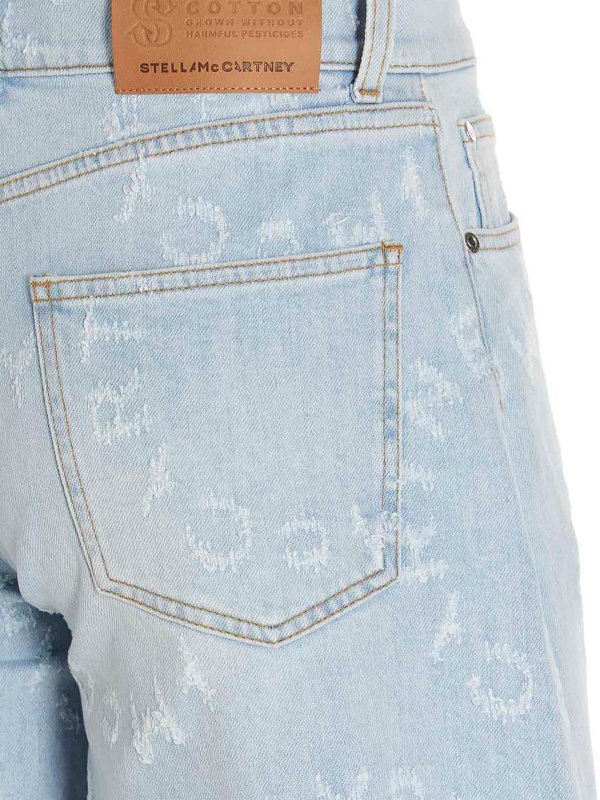 blue laser shorts shop online: STELLA McCARTNEY