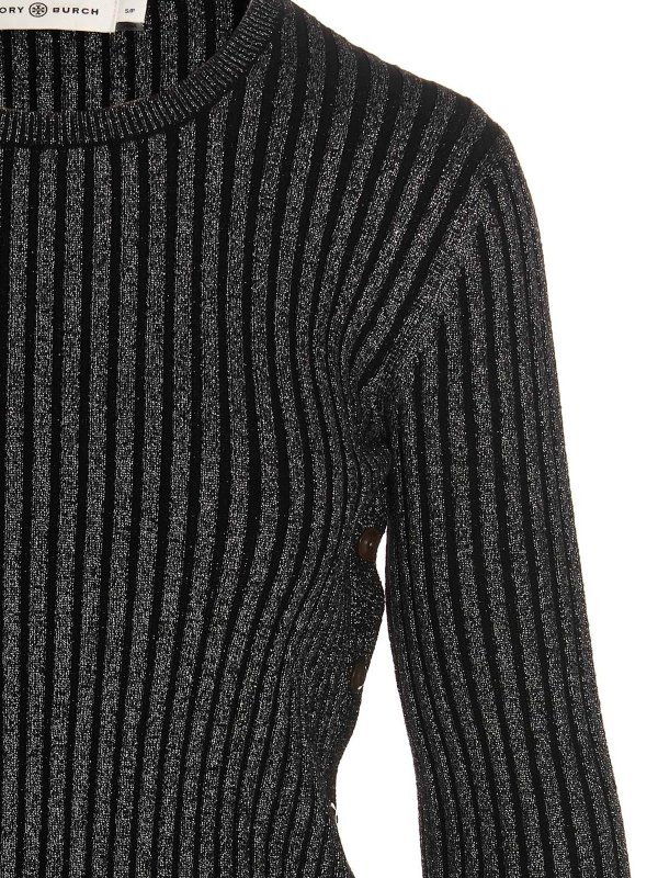 iKRIX TORY BURCH: Strickpullover mit Rundhalsausschnitt - Rundhalspullover - Schwarz