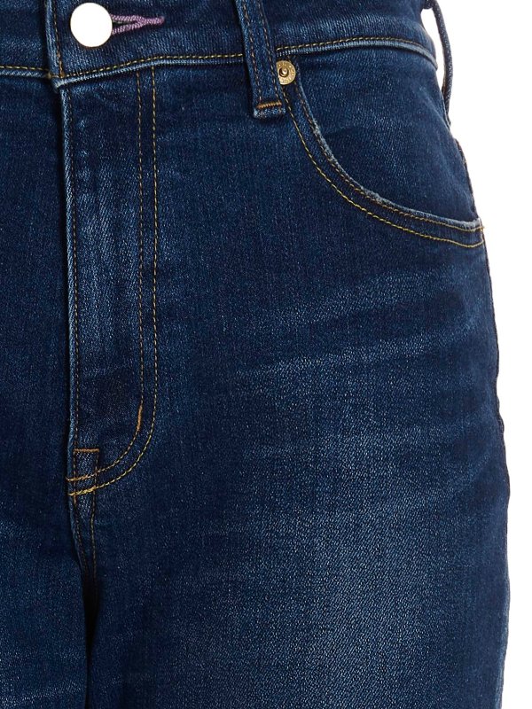 The Best Shops TU ES MON TRESOR: ベルボトムジーンズ - フレアジーンズ - ブルー