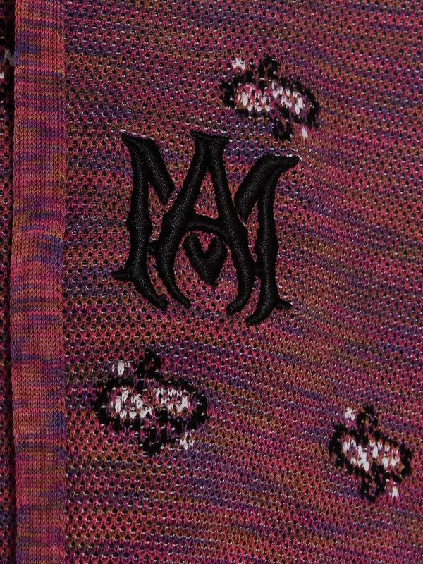 Monogram-Embroidered Space-Dye Bandana Hoodie