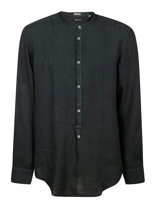 MASSIMO ALBA: camicie - Camicia collo a serafino