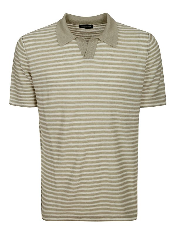 ROBERTO COLLINA: ポロシャツ - ポロシャツ - マルチカラー