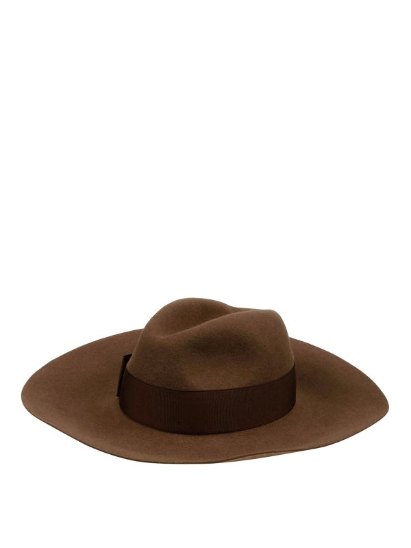 BORSALINO: 帽子＆キャッブ - 帽子 - ブラウン