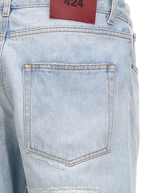 ストレートジーンズ - ライトブルー shop online: 424