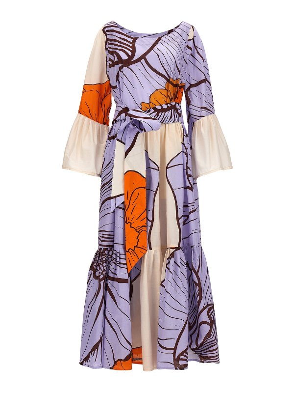 813 OTTOTREDICI: マキシドレス - 膝丈/ミディスカート - マルチカラー