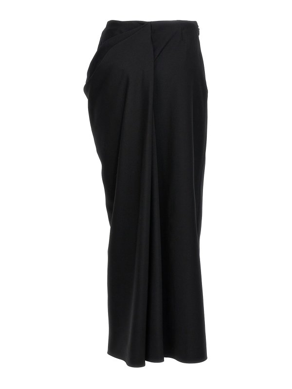 ALEXANDER MCQUEEN: Knee length skirts & Midi online - slashed drape skirt