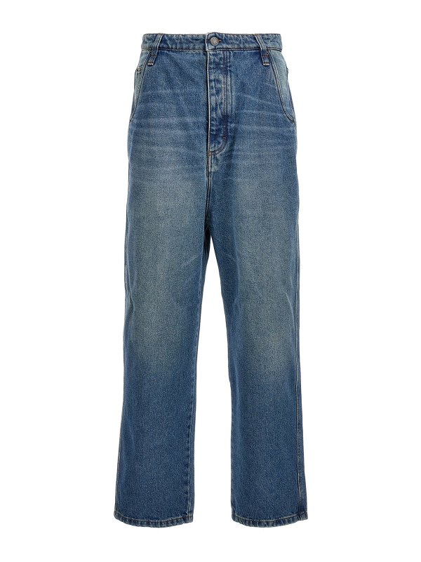 AMI PARIS: Jeans Rectos - Vaqueros Rectos - Azul