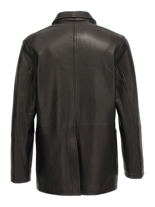 AMI PARIS: レザージャケット online - ブレザー - 黒