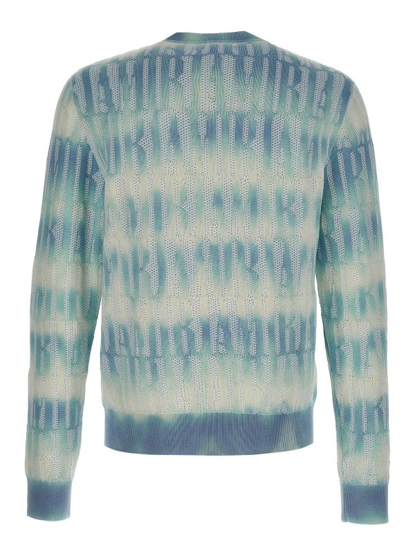 AMIRI: Pull col rond online - Pull Col Rond - Bleu Clair