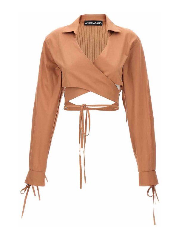 ANDREĀDAMO: Tops & Tank tops - Criss cross top