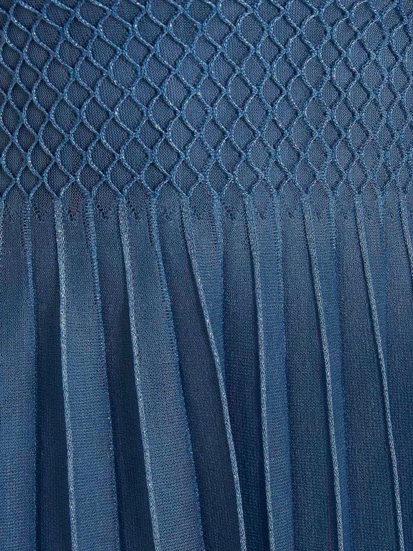 膝丈ドレス - ライトブルー shop online: ANTONINO VALENTI