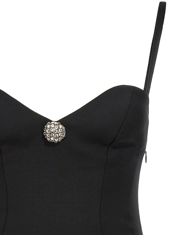 iKRIX AREA: abiti corti - mini abito drappeggiato di cristalli