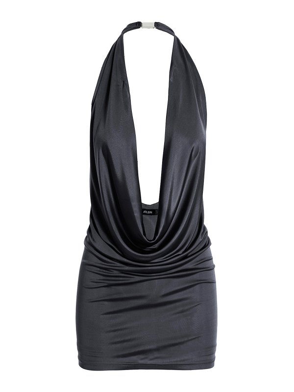 ATLEIN: カクテルドレス - 膝丈ドレス - グレー