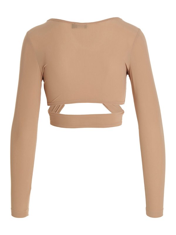 ATLEIN: Tops & Tank tops online - Crossed cropped top