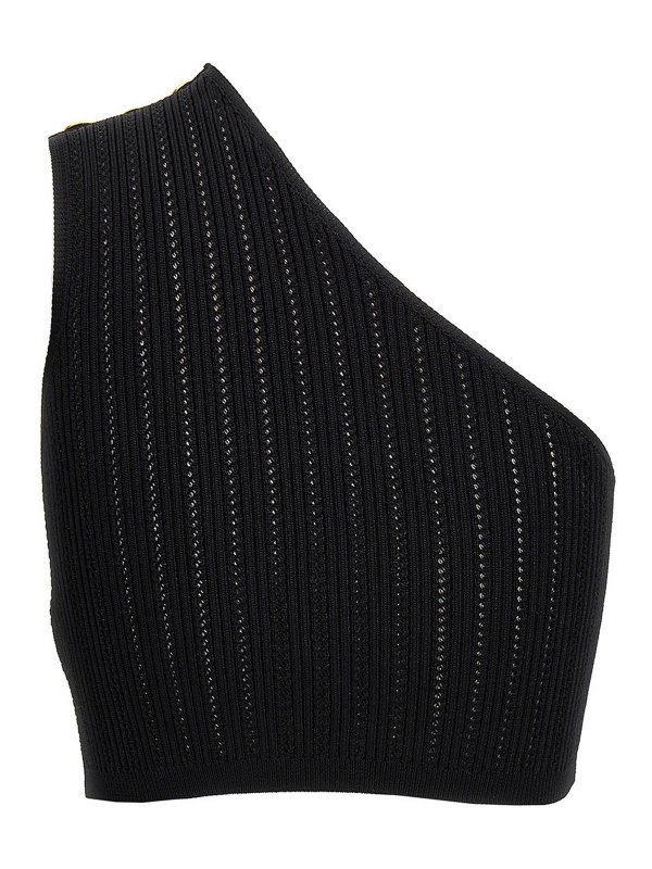 Balmain: Tops y camisetas sin mangas online - Top - Negro