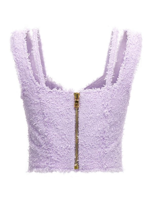 Balmain: Tops und Tank Tops online - Top - Lila