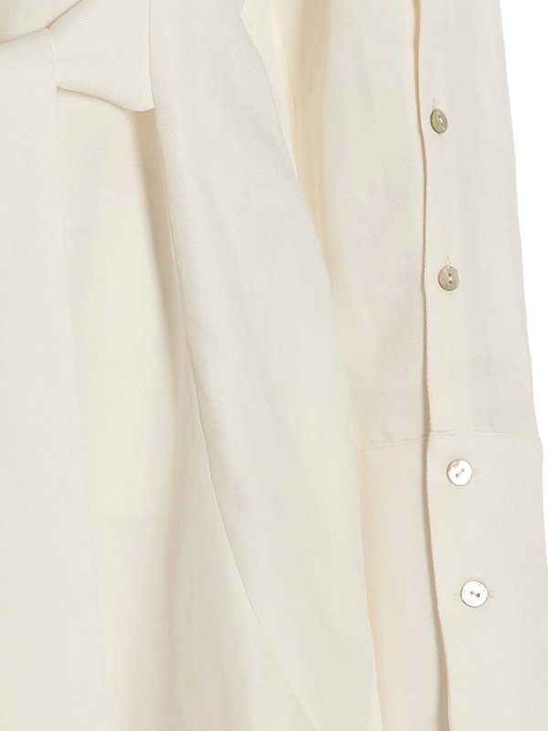 膝丈ドレス - 白 shop online: BALOSSA