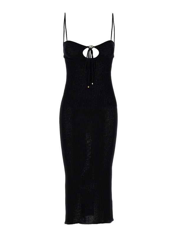 BLUMARINE: Robe longueur genou - Robe Au Genou - Noir