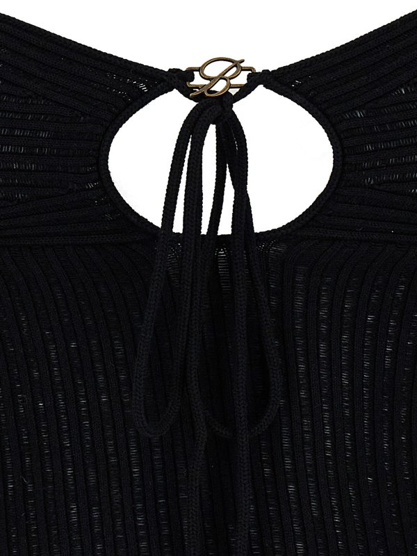 Robe Au Genou - Noir shop online: BLUMARINE