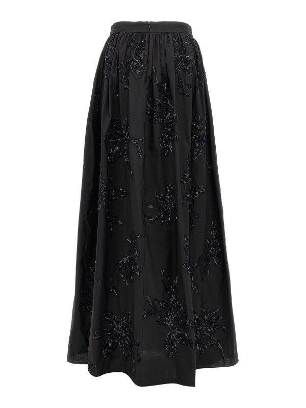 BRUNELLO CUCINELLI: Faldas media pierna y semilargas online - Falda Semilarga - Negro