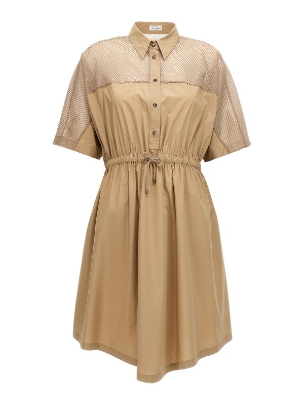 BRUNELLO CUCINELLI: knee length dresses - Sequin dress