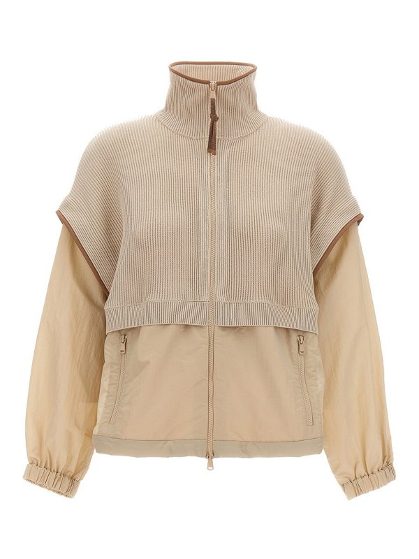 BRUNELLO CUCINELLI: Cárdigans - Cárdigan - Beis