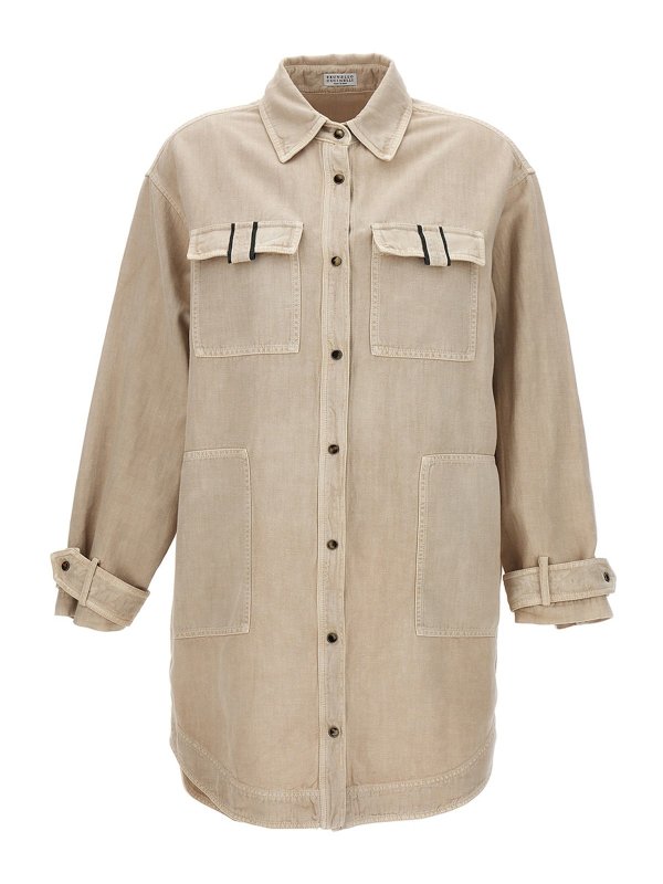 BRUNELLO CUCINELLI: Hemden - Hemd - Beige