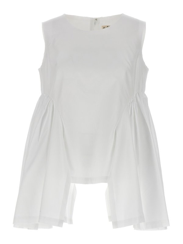 COMME DES GARCONS: Top e canotte - Parte superiore con inserto plissettato