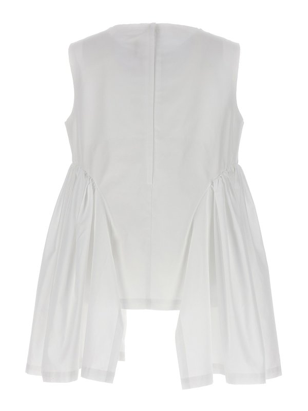 COMME DES GARCONS: Top e canotte online - Parte superiore con inserto plissettato