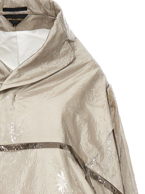 iKRIX COMME DES GARCONS: trench coats - Oversize texture trench coat