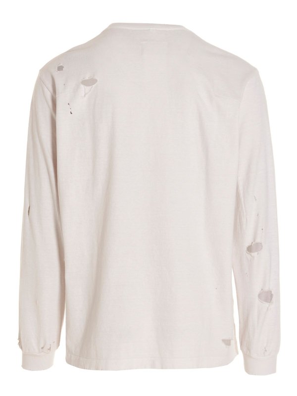 DOUBLET: t-shirts online - destroyed t-shirt