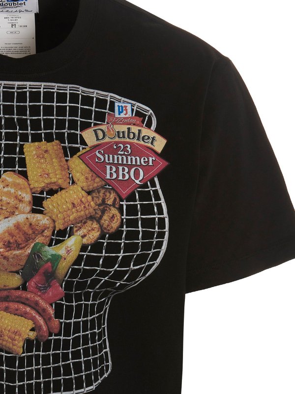 iKRIX DOUBLET: t-shirts - barbecue printed t-shirt