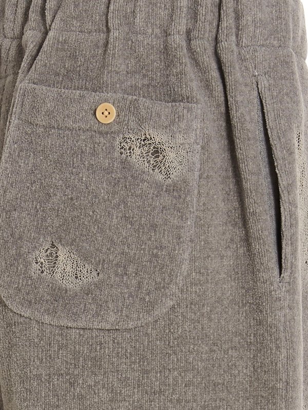 ripped off knit joggers shop online: DOUBLET