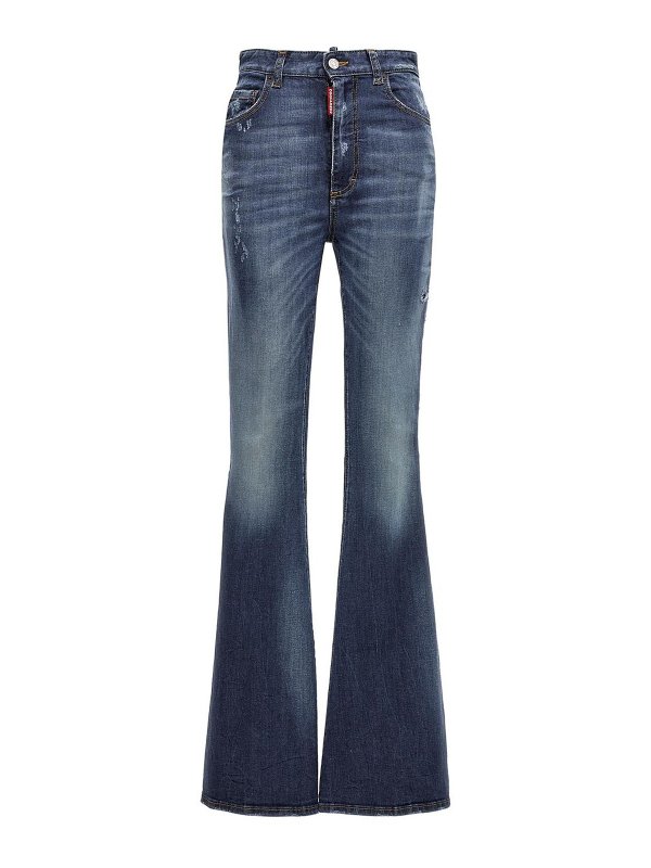 DSQUARED2: flared jeans - surfer jeans