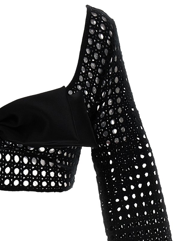 iKRIX Giambattista Valli: Tops & Tank tops - Cropped macram bow top