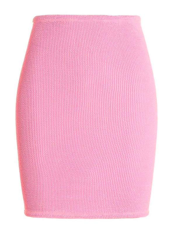 HUNZA G: ミニスカート - ミニスカート - ヌードカラー