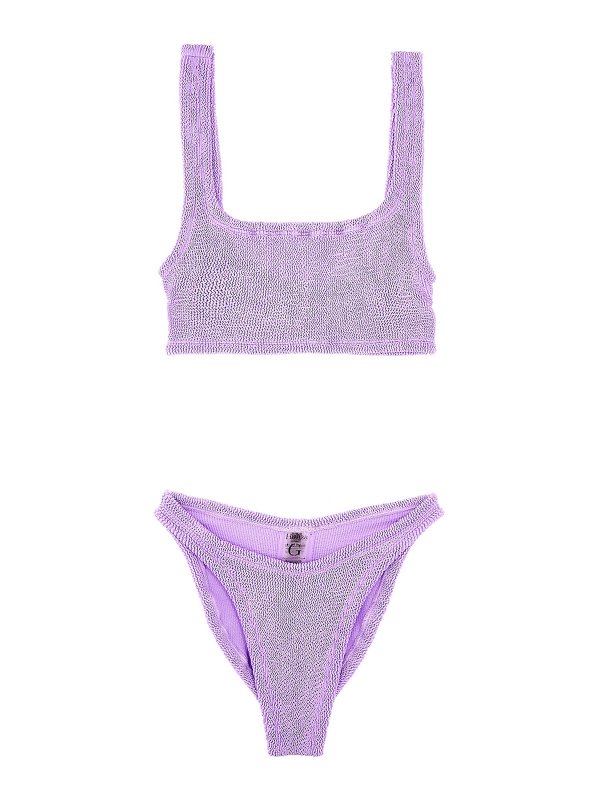 HUNZA G: Bikinis - Maillot De Bain - Violet