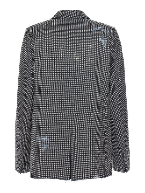 J.W. ANDERSON: blazers online - Used sequin denim blazer jacket