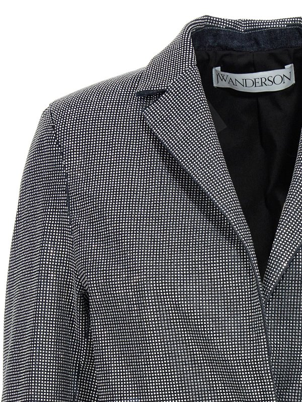 iKRIX J.W. ANDERSON: blazers - Used sequin denim blazer jacket