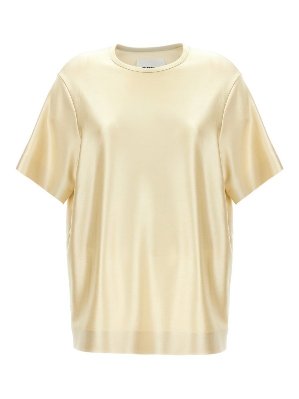 JIL SANDER: t-shirt - Maglietta laminata