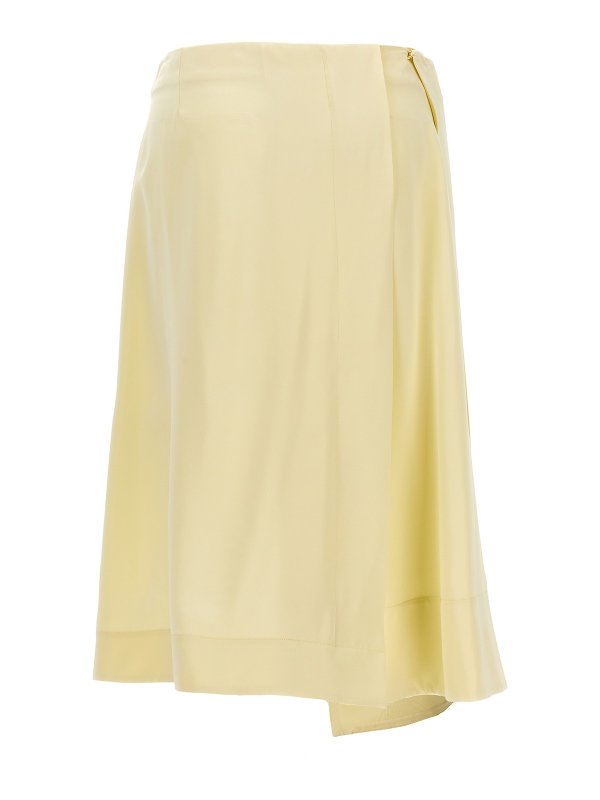 JIL SANDER: ニーレングススカート＆ミディ丈 online - 膝丈/ミディスカート - イエロー