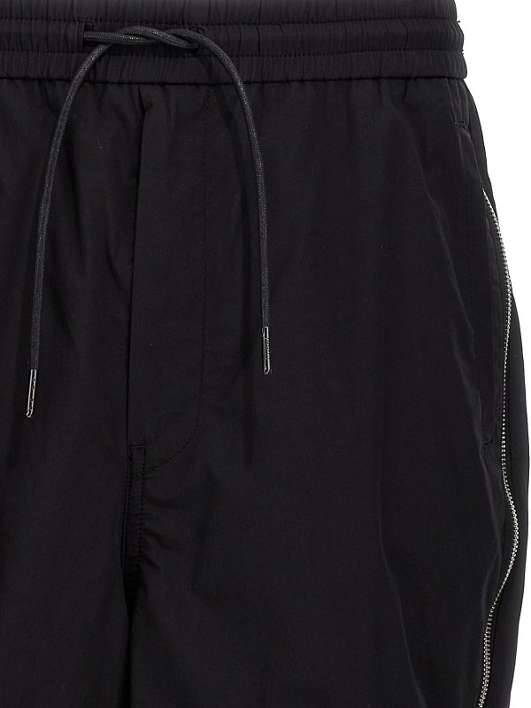 Side zipper Bermuda shorts shop online: JUUN J